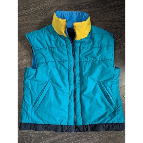 Powderhorn Mountaineering Reversible Down Vest Vintage 90's Size 8 Kids - Picture 5 of 8